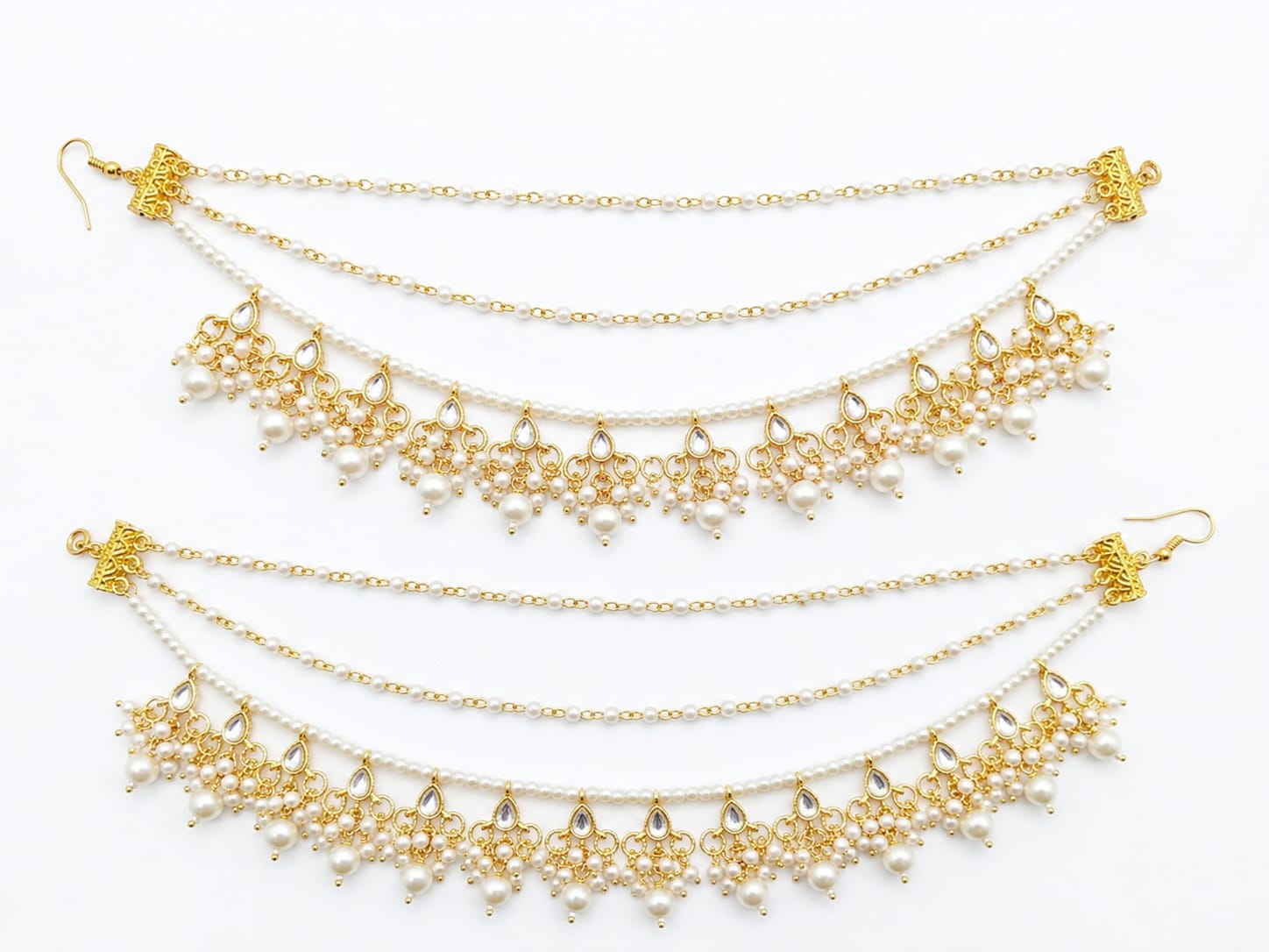✨ Pearl Bridal Hair Chain | Elegant Side Hair Accessory for Women - Image 7